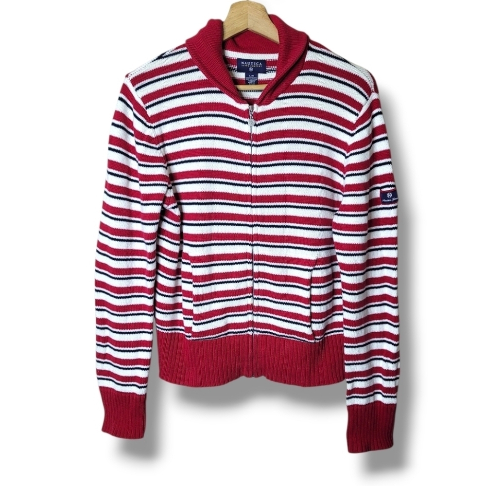 Vintage Nautica Cardigan Sweater - Large